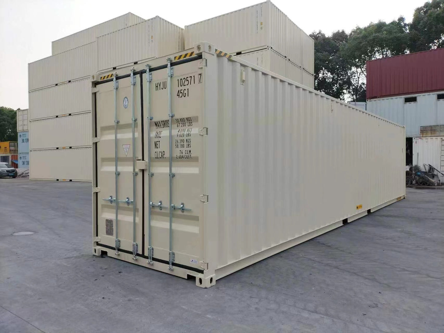 40ft high cube double door shipping container (New)